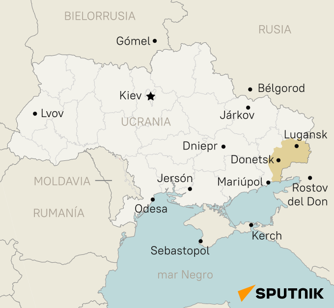 El mapa de Ucrania - Sputnik Mundo