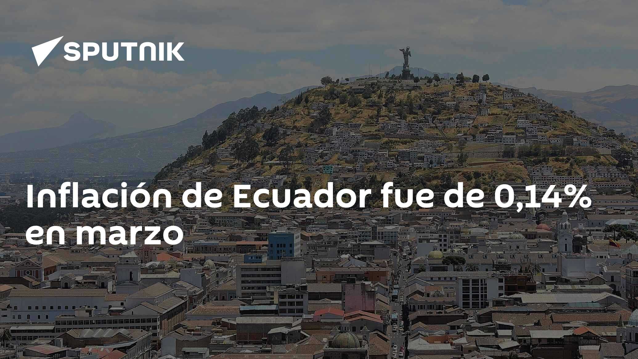 Inflación de Ecuador fue de 0,14 en marzo 06.04.2017, Sputnik Mundo