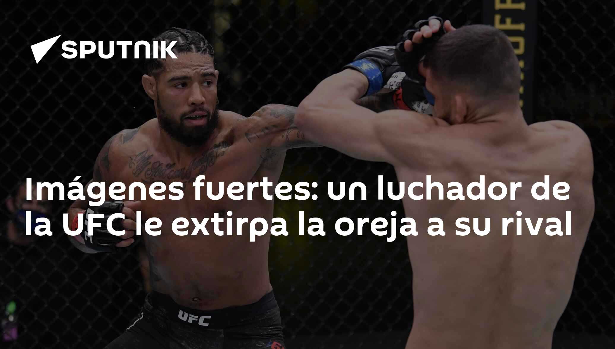 Imágenes fuertes: un luchador de la UFC le extirpa la oreja a su rival -  , Sputnik Mundo