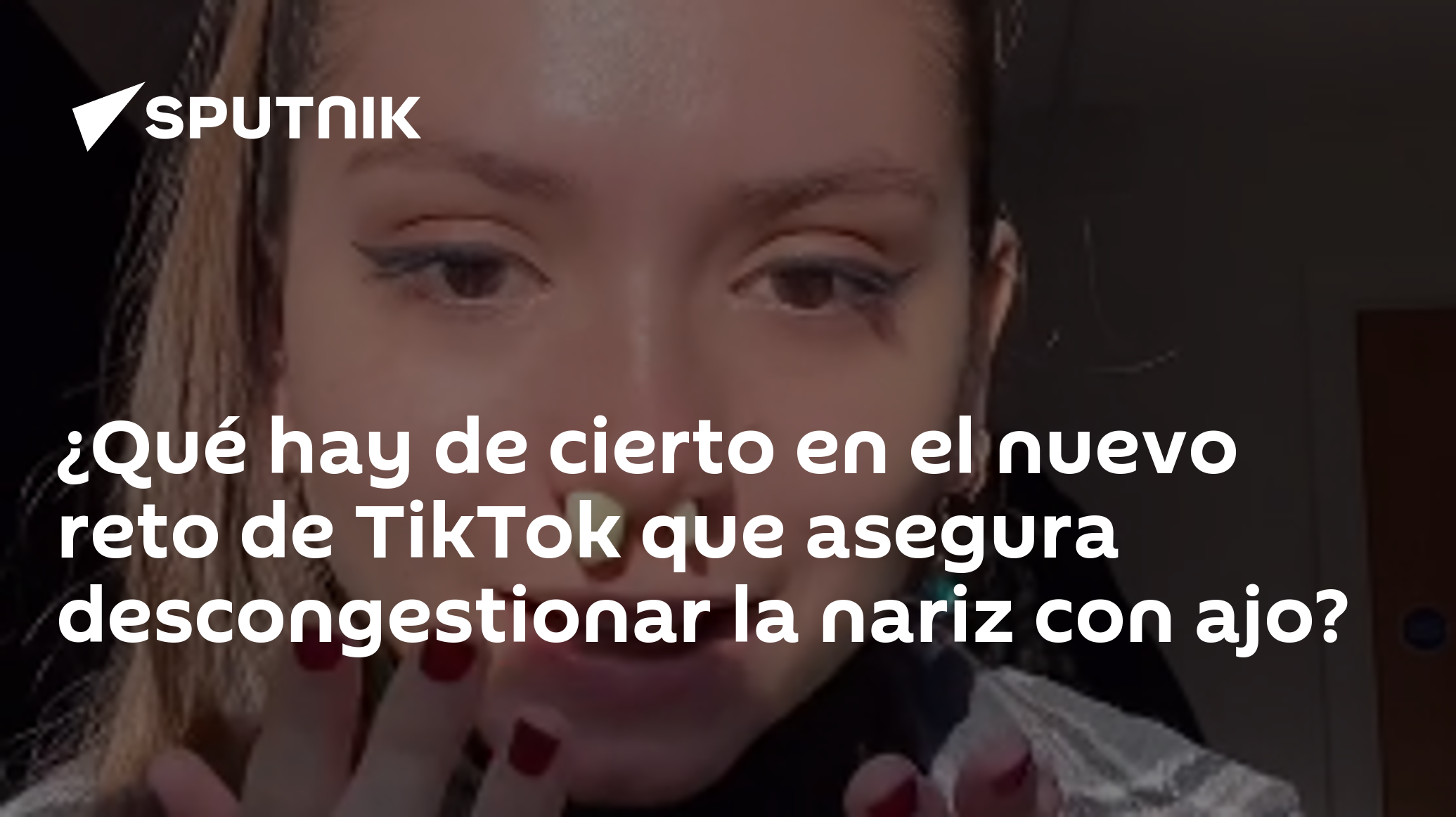 Ponerse un ajo en la nariz para respirar mejor, la nueva moda de Tik Tok