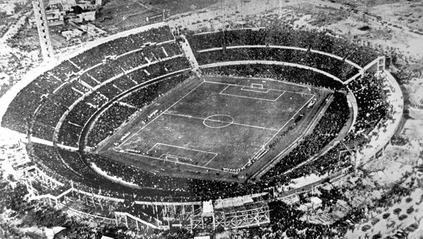 Vista aérea del Estadio Centenario, Montevideo, Uruguay, en 1930 - Sputnik Mundo