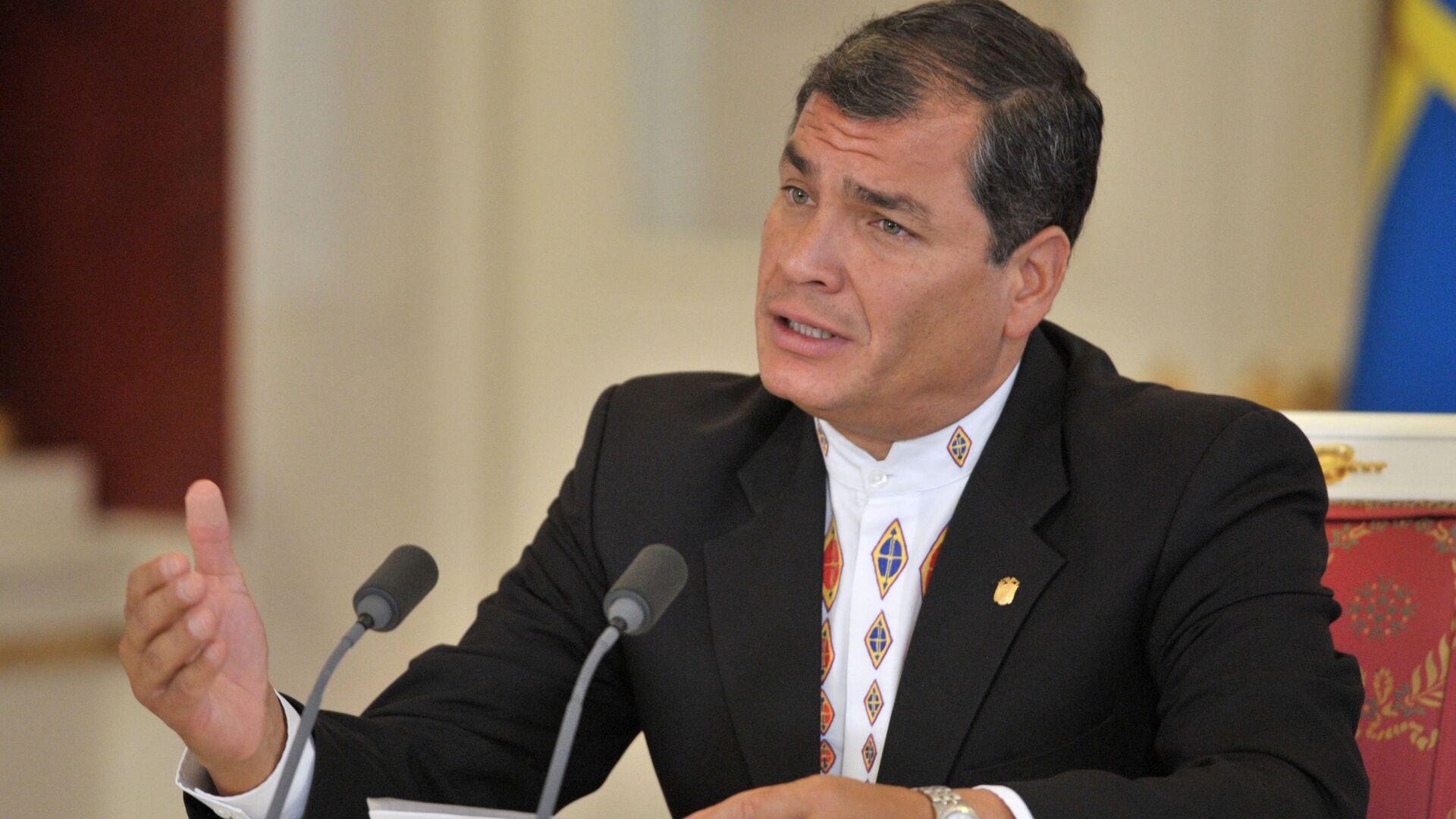 Rafael Correa, expresidente de Ecuador - Sputnik Mundo, 1920, 11.02.2021