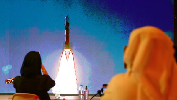 El lanzamiento del cohete H-IIA con la primera sonda marciana de los Emiratos Árabes Unidos - Sputnik Mundo