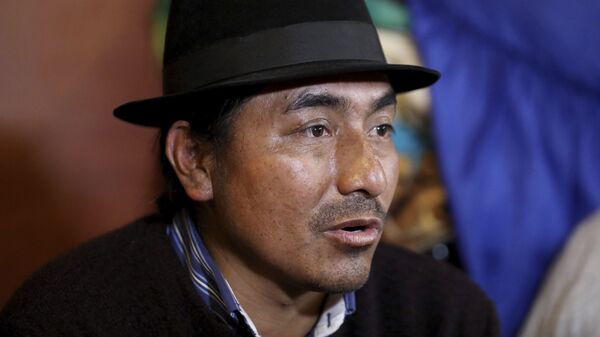 Leonidas Iza, dirigente indígena de Ecuador - Sputnik Mundo