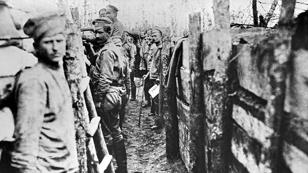 Soldados rusos durante la Primera Guerra Mundial - Sputnik Mundo