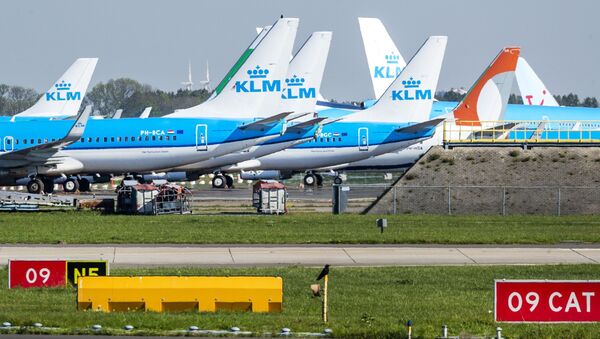 Aviones de KLM en el aeropuerto de Schiphol  - Sputnik Mundo
