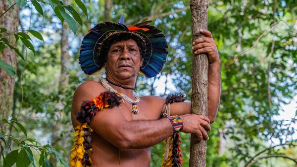 Indígena guaraní en Brasil - Sputnik Mundo
