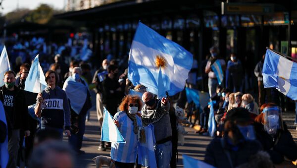 Protestas en Buenos Aires, Argentina - Sputnik Mundo
