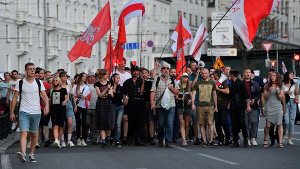 Protestas antigubernamentales en Bielorrusia - Sputnik Mundo