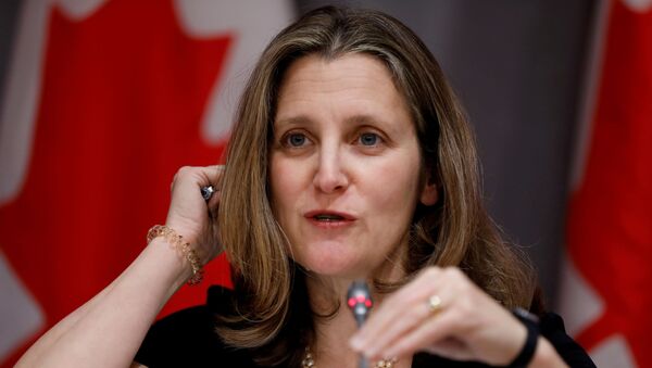 Nueva ministra de finanzas de Canadá, Chrystia Freeland - Sputnik Mundo