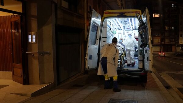Ambulancia en España - Sputnik Mundo