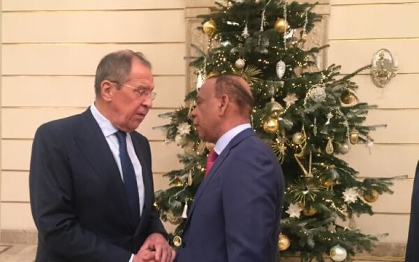 Canciller de Rusia, Serguéi Lavrov, y embajador de la República Dominicana en Rusia, José Manuel Castillo Betances - Sputnik Mundo