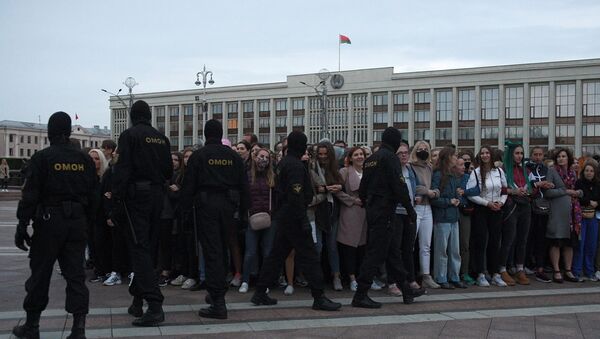 Protestas en Minsk, Bielorrusia - Sputnik Mundo
