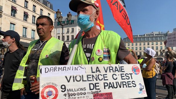 Protestas de los 'chalecos amarillos' en París - Sputnik Mundo