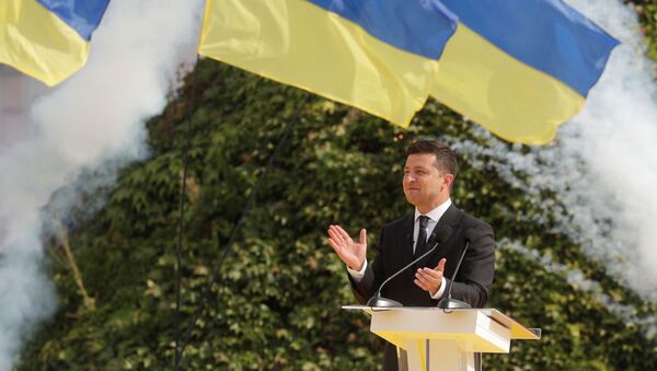 Volodímir Zelenski, presidente de Ucrania - Sputnik Mundo