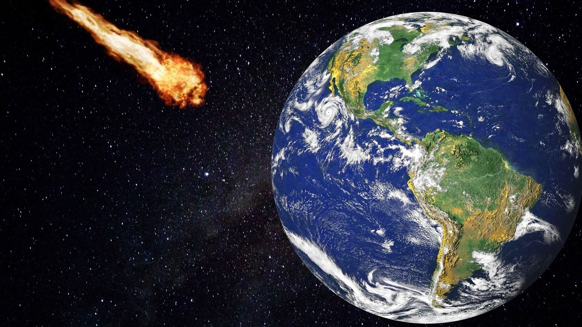 Un meteorito a punto de impactar contra la Tierra - Sputnik Mundo, 1920, 04.02.2022