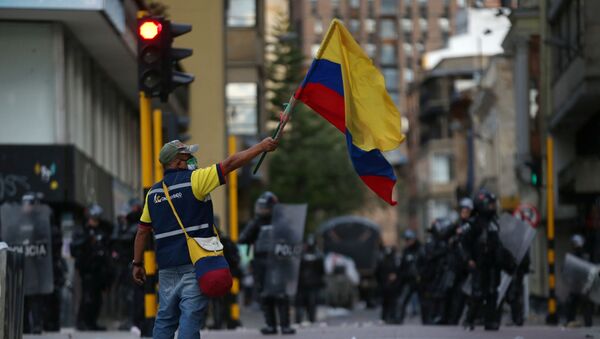 Protestas en Bogotá - Sputnik Mundo