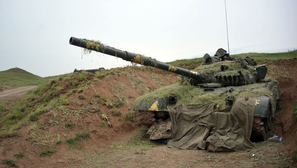 Un tanque de Nagorno Karabaj  - Sputnik Mundo