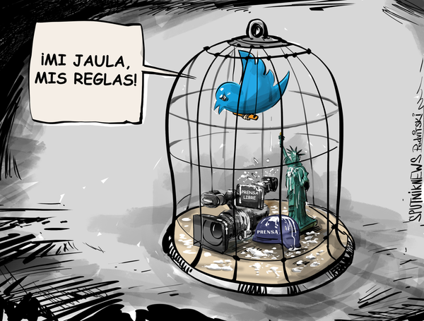 Twitter extiende su política de censura a la casa matriz de Sputnik Twitter extiende su política de censura a la casa matriz de Sputnik - Sputnik Mundo