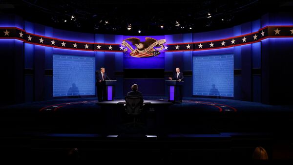 El primer debate presidencial entre Donald Trump y Joe Biden - Sputnik Mundo
