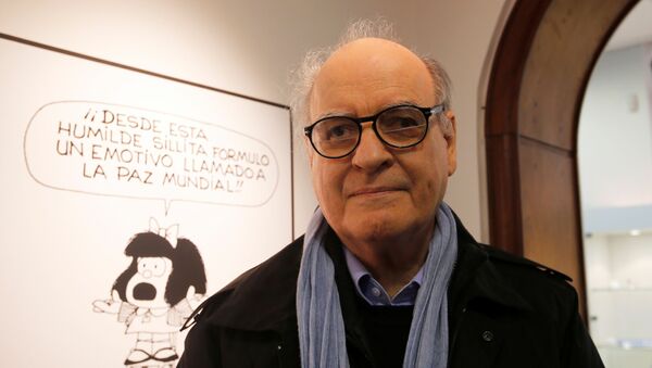 El historietista argentino Joaquín Lavado Tejón, conocido como Quino, creador de Mafalda - Sputnik Mundo