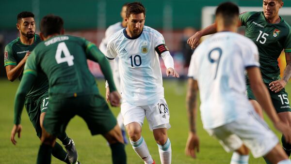 Lionel Messi, futbolista argentino durante el partido Bolivia-Argentina - Sputnik Mundo