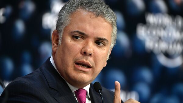 Iván Duque, presidente de Colombia - Sputnik Mundo