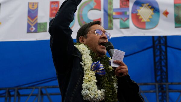 Luis Arce, presidente electo de Bolivia - Sputnik Mundo