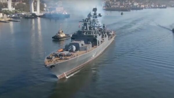 Una fragata modernizada de la Flota del Pacífico de Rusia llega al mar del Japón - Sputnik Mundo