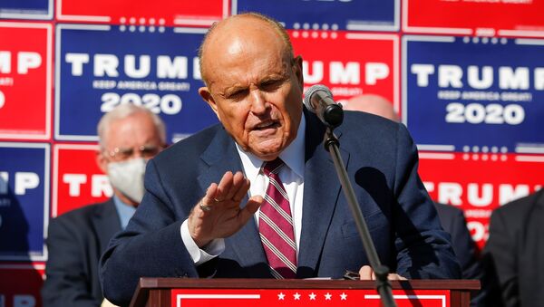 Rudy Giuliani, exalcalde de Nueva York y abogado personal de Trump - Sputnik Mundo