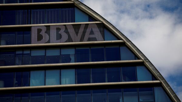 La sede del banco español BBVA en Madrid, España - Sputnik Mundo