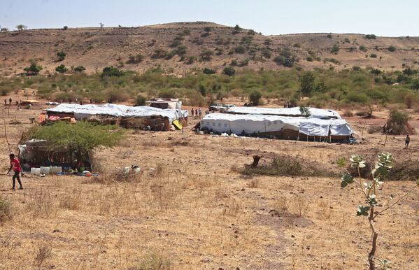 Лагерь Ум-Ракуба для эфиопских беженцев, бежавших от боевых действий в провинции Тигрей - Sputnik Mundo