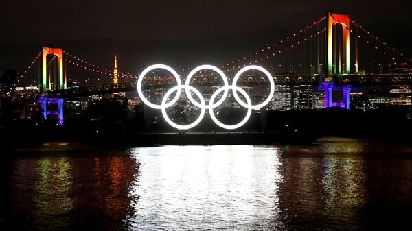 Logo de Juegos Olímpicos (JJOO) en Tokio, Japón - Sputnik Mundo