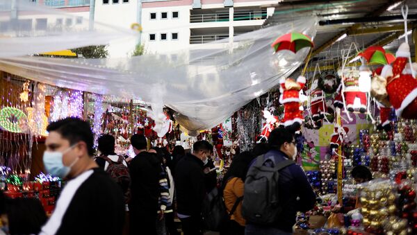 Feria navideña en La Paz - Sputnik Mundo