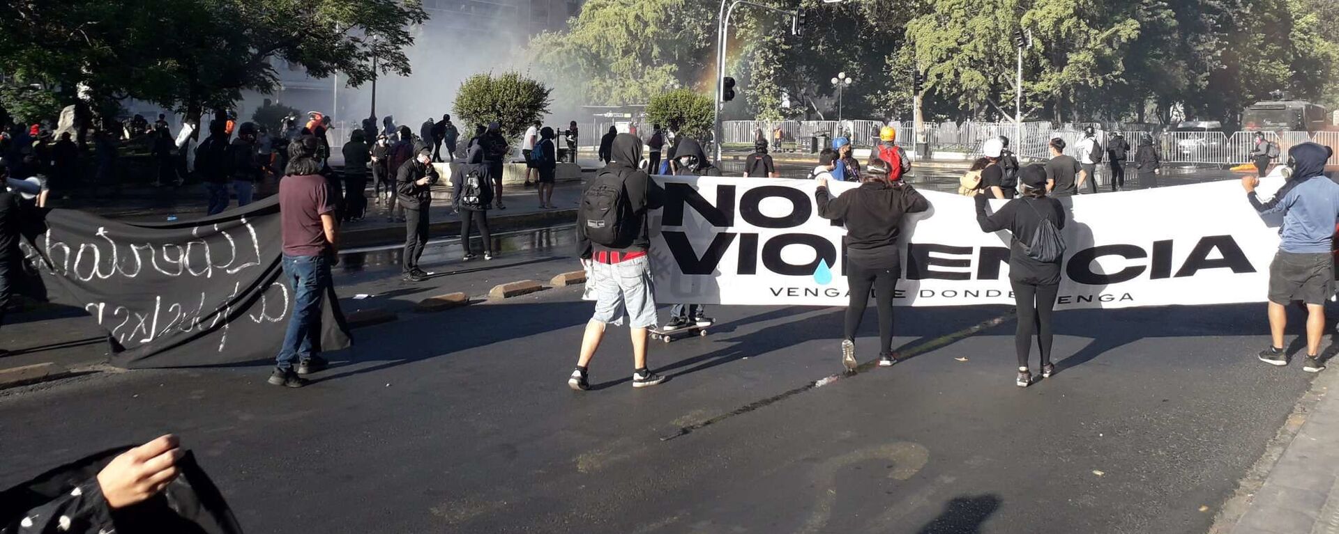 Manifestaciones en Chile por las víctimas de la dictadura y el estallido social - Sputnik Mundo, 1920, 19.10.2021