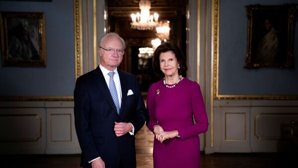 El rey de Suecia Carlos XVI Gustavo y la reina Silvia - Sputnik Mundo