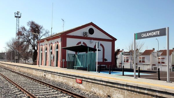Estación de tren de Calamonte, localidad de Badajoz (España) - Sputnik Mundo