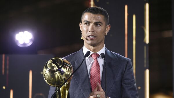 Cristiano Ronaldo durante la gala de los Globe Soccer Awards en Dubái, Emiratos Árabes Unidos, el 27 de diciembre de 2020. - Sputnik Mundo