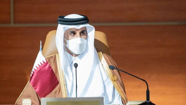 Tamim Hamad Thani, el emir de Catar en la cumbre del CCEAG en Arabia Saudí - Sputnik Mundo