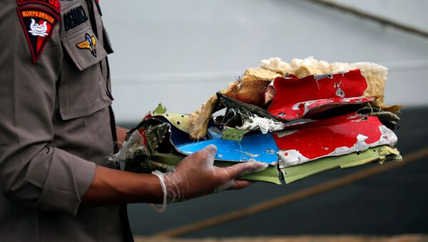 Restos del avión de Sriwijaya Air siniestrado en Indonesia - Sputnik Mundo