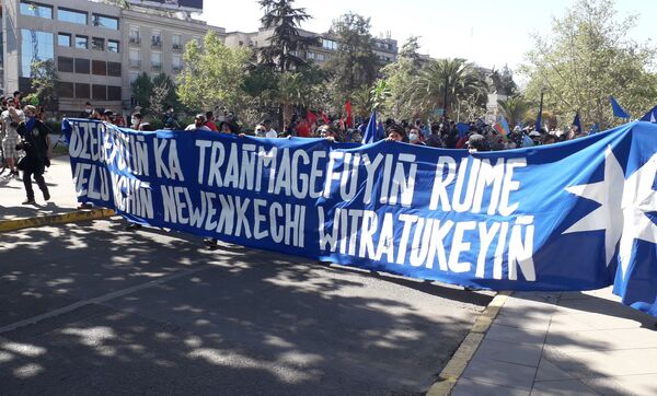 Marcha mapuche Marcha mapuche - Sputnik Mundo
