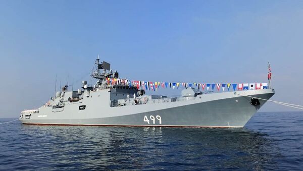 La fragata rusa Admiral Makarov - Sputnik Mundo