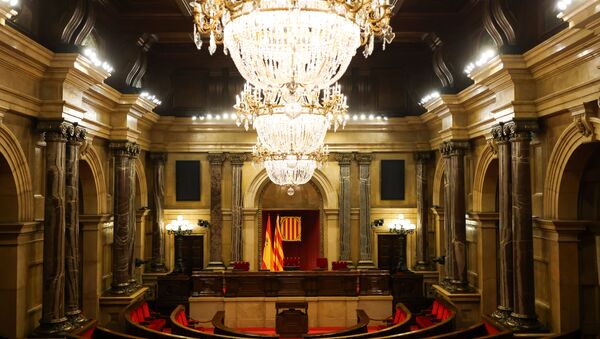 El Parlamento de Cataluña vacío - Sputnik Mundo