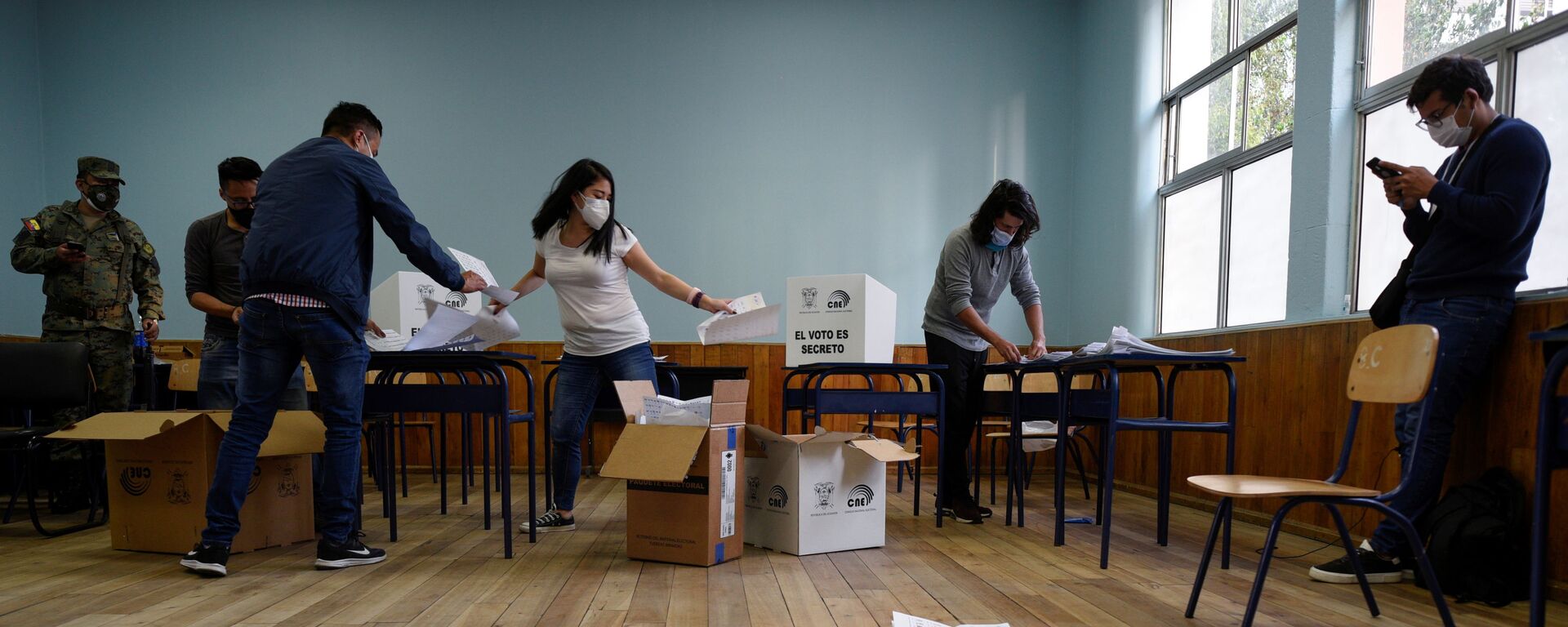 El escrutinio de votos en Ecuador - Sputnik Mundo, 1920, 10.02.2021