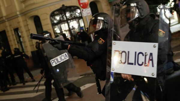 Protestas en Madrid - Sputnik Mundo