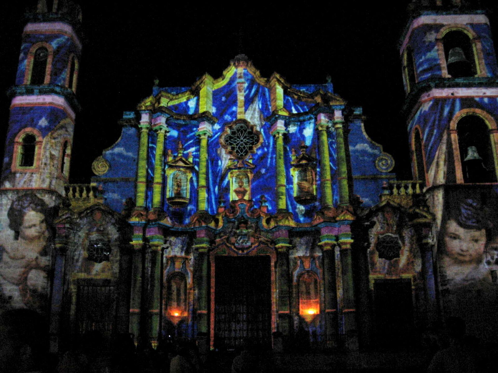 Catedral de La Habana iluminada, marzo de 2012, obra del artista italo-francés Gaspare Di Caro - Sputnik Mundo, 1920, 22.02.2021