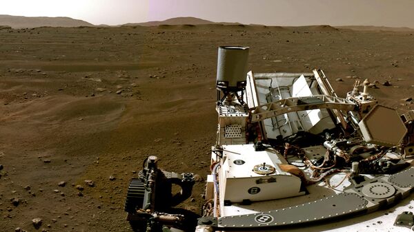 El paisaje marciano visto desde el rover Perseverance - Sputnik Mundo