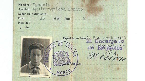 Carta de Identidad de Ignacio Aguirregoicoa - Sputnik Mundo