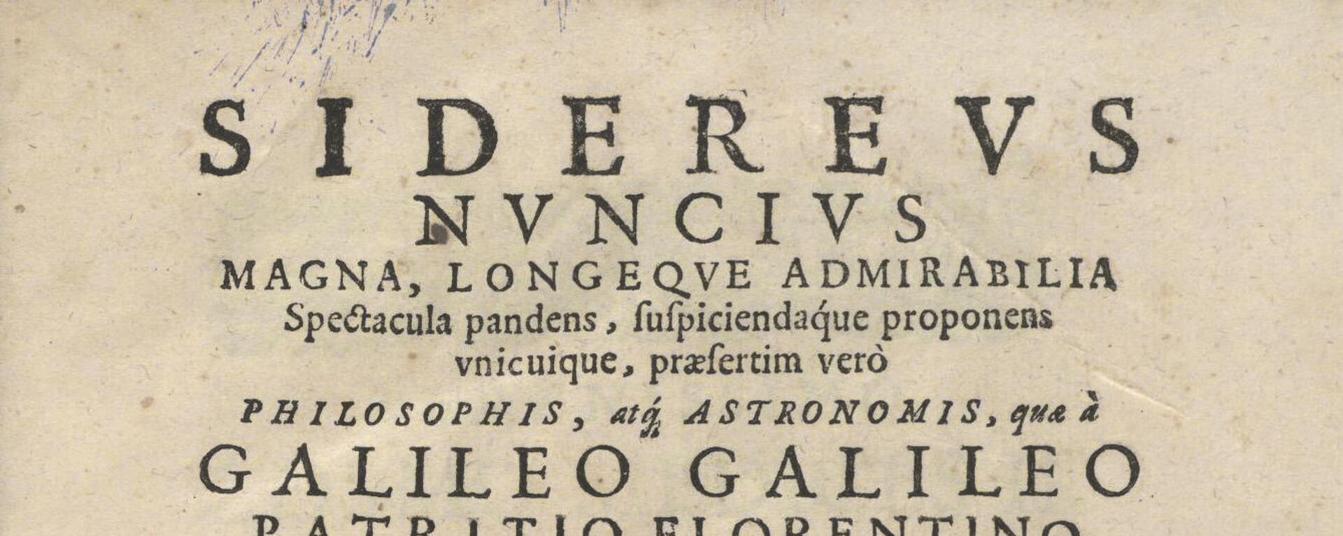 La primera página del tratado Sidereus Nuncius (Mensajero de las estrellas), escrito por Galileo Galilei - Sputnik Mundo, 1920, 14.03.2021