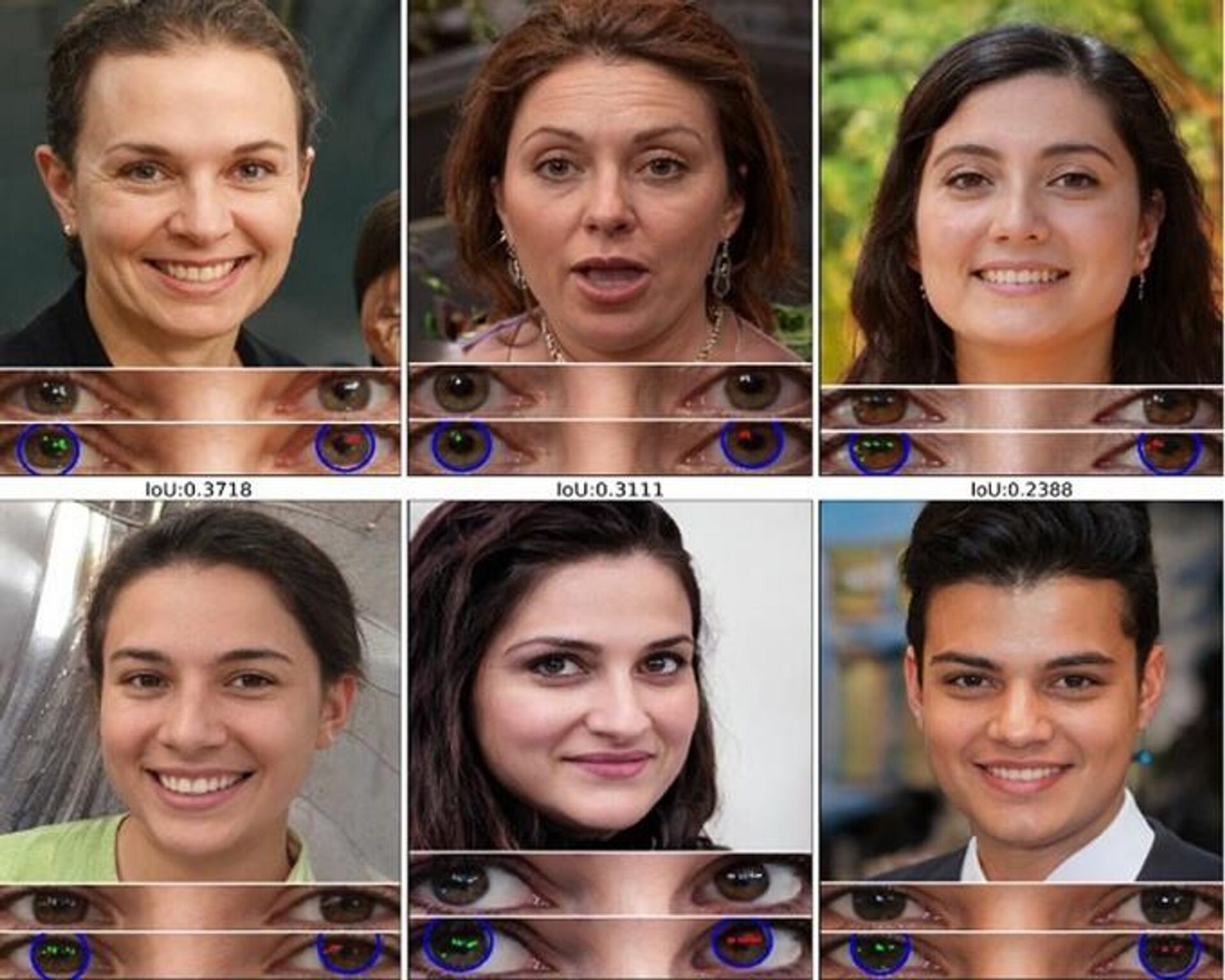Unas caras de personas creadas con la tecnología de deepfake - Sputnik Mundo, 1920, 16.03.2021